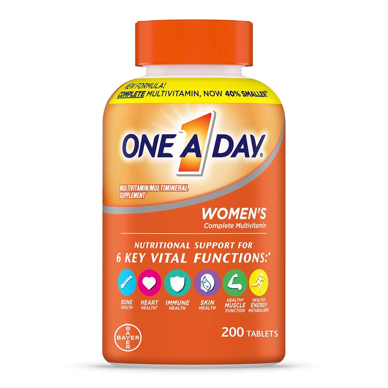 ONE A DAY Women's Complete Daily Multivitamin with Vitamins A, B, C, D ...