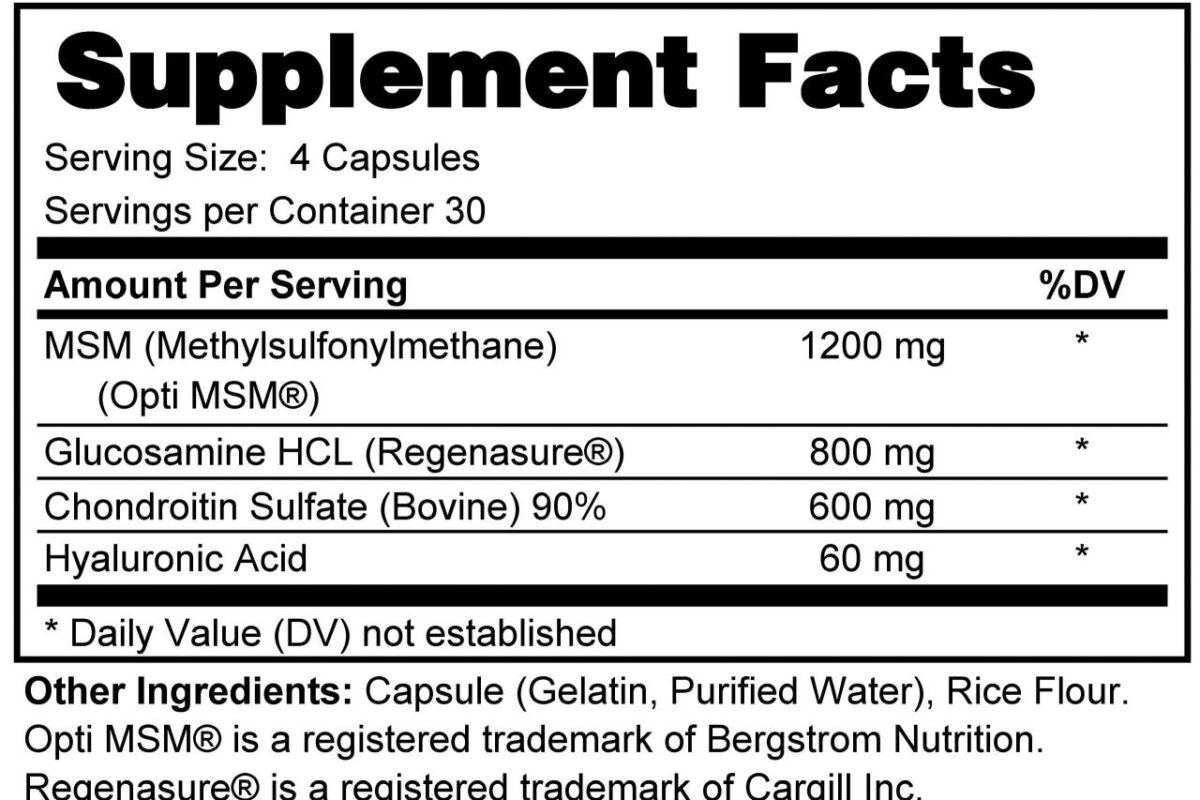 Daily Vitamin For Joint Health
