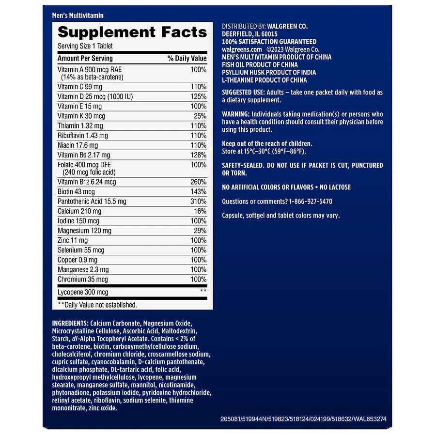 Daily Vitamin Pack For Men