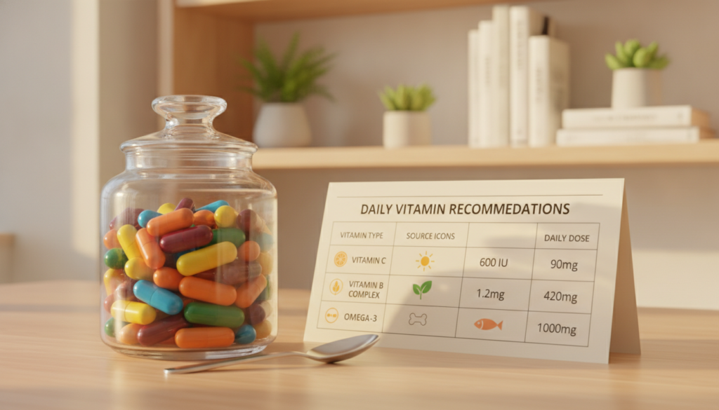 Recommended vitamin intake